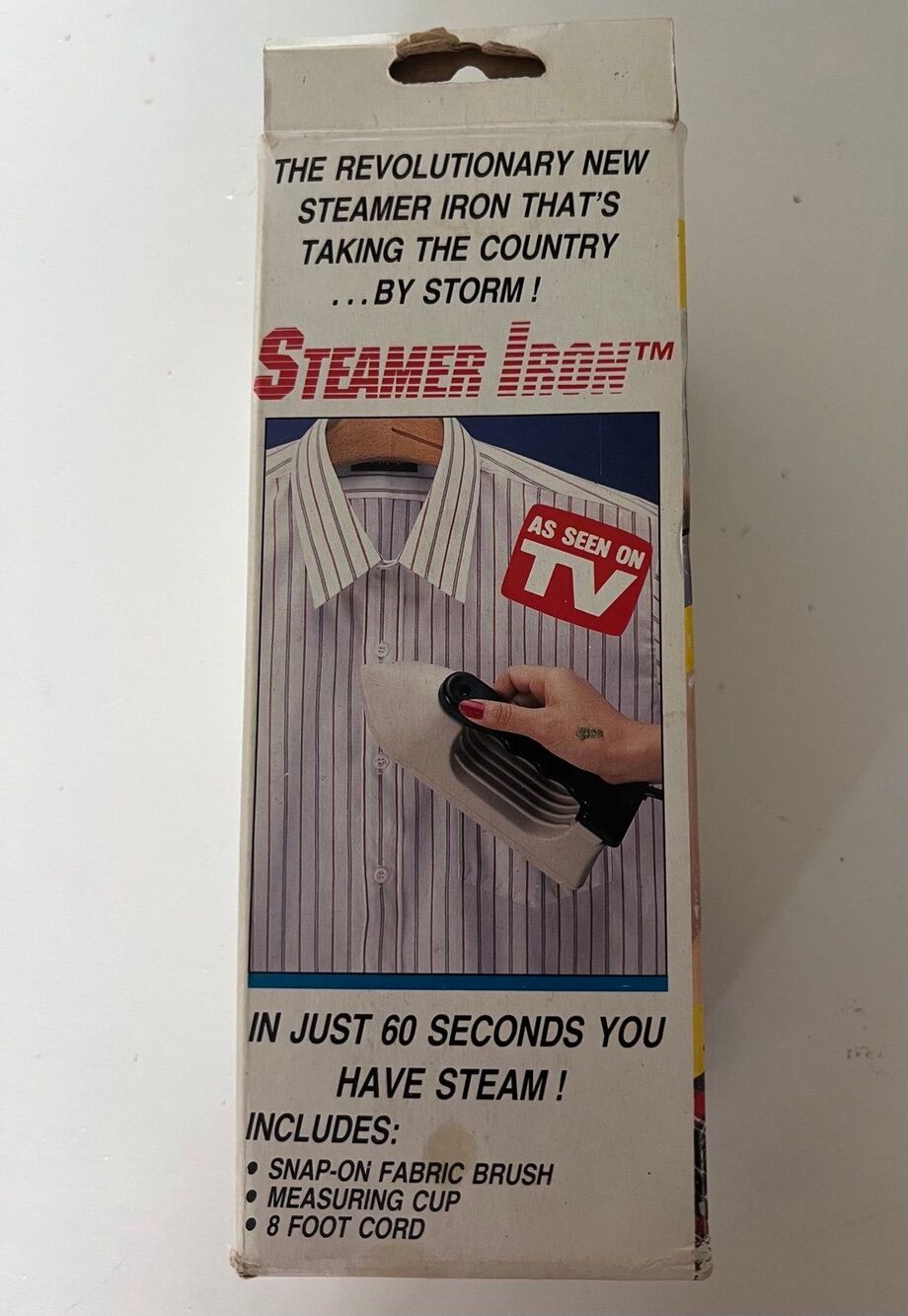 BNIB As Seen on TV Deadstock 1980s Handheld Clothing Steamer Iron - Picture 2 of 5